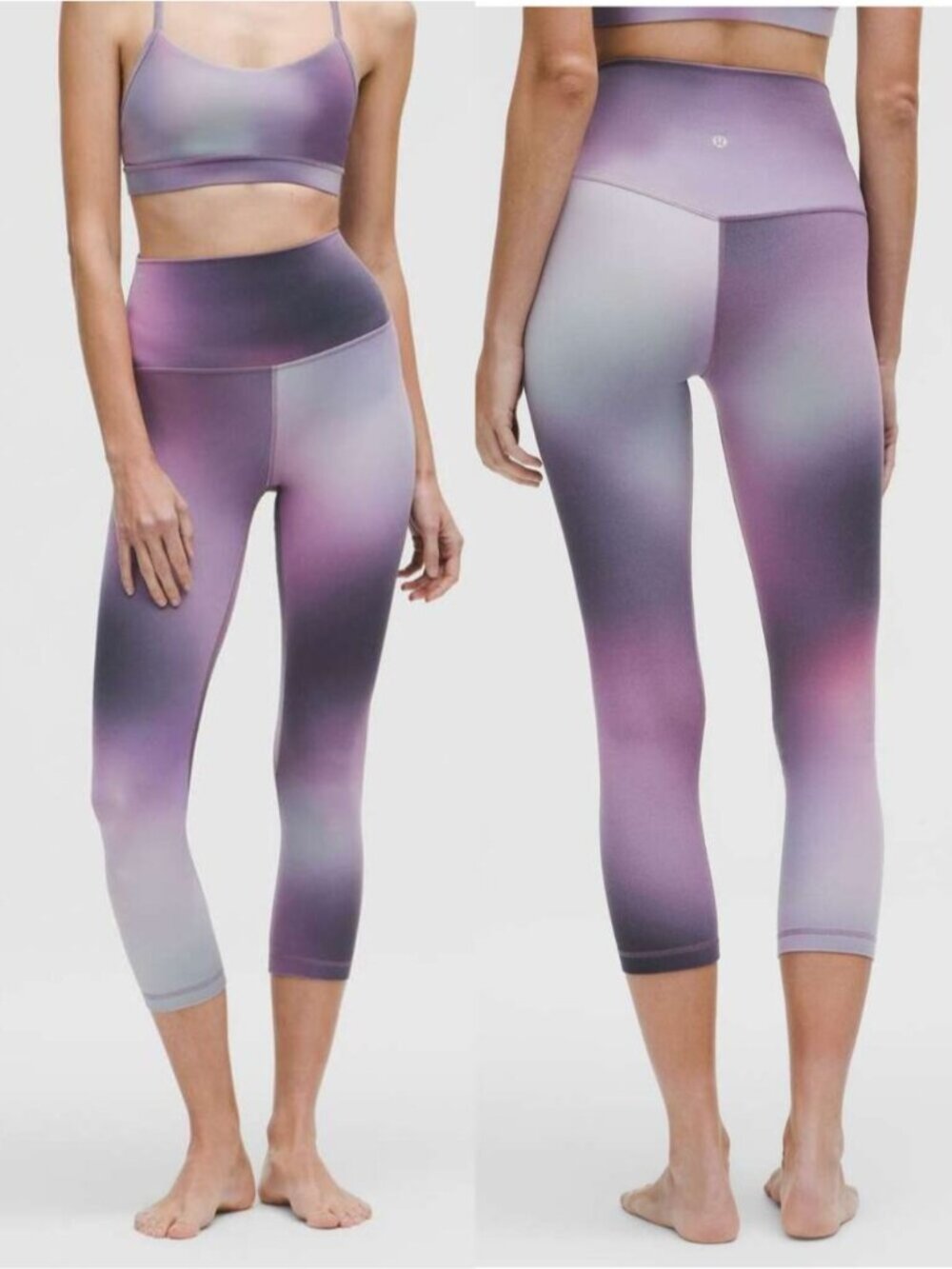 LULULEMON Align High-Rise Crop 23" Size 4 Aurora Haze Purple Multi